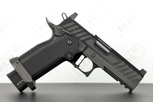 Race City Defense RC9 Ported 4.25" Commander Pistol 9mm DLC Black Brushed Flats Tri Top