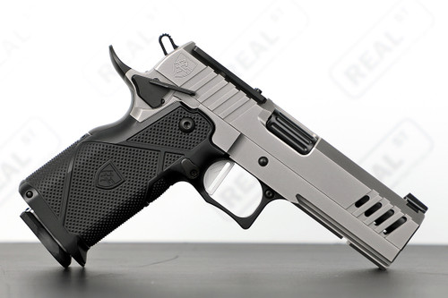 Alpha American Vanguard Ported 4.25" Commander Pistol 9mm Silver PVD
