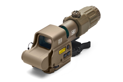 Eotech EXPS3-0 Holographic Sight Red 68 MOA Ring 1 MOA Dot QD Lever 1913 Night Vision Compatible G33 STS 3x Magnifier TAN