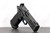 Miller Precision Ranger 9C 4.4" Ported LINKLESS 9mm Double Stack 1911 Pistol Enhanced Dot Grip Blue Flat Trigger Black DLC