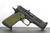 Staccato HD P4.5 2011 Pistol 9mm Optic Ready 4.5" X Cut Serrations Premium OD Green Grip