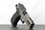 Alpha American Vanguard Ported 4.25" Commander Pistol 9mm Silver PVD