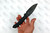 Microtech Anax DLC Black S/E Single Edge Blade Manual Folding Knife