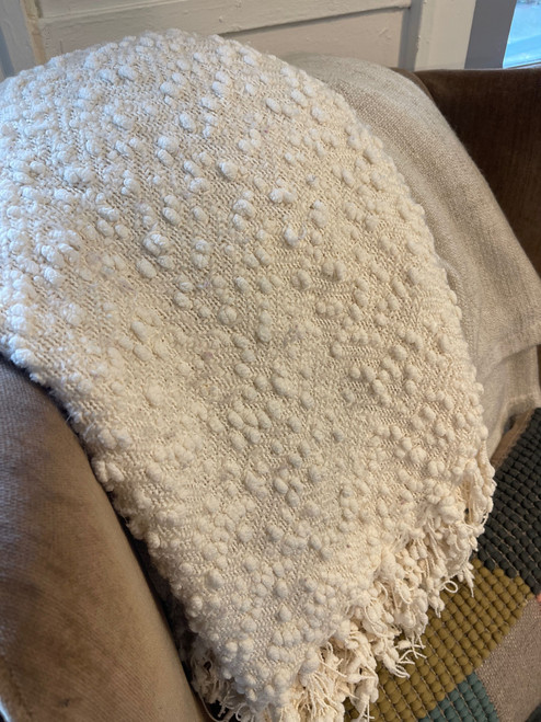 Knobby Cream Throw Knobby Cream Throw