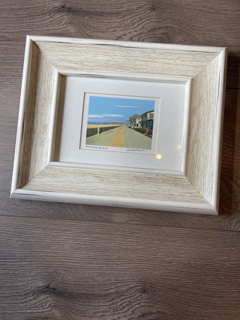 SMALL MISSION BEACH WATERCOLOR SMALL MISSION BEACH WATERCOLOR