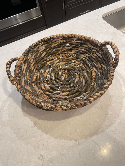 Round Woven Basket Tray Round Woven Basket Tray