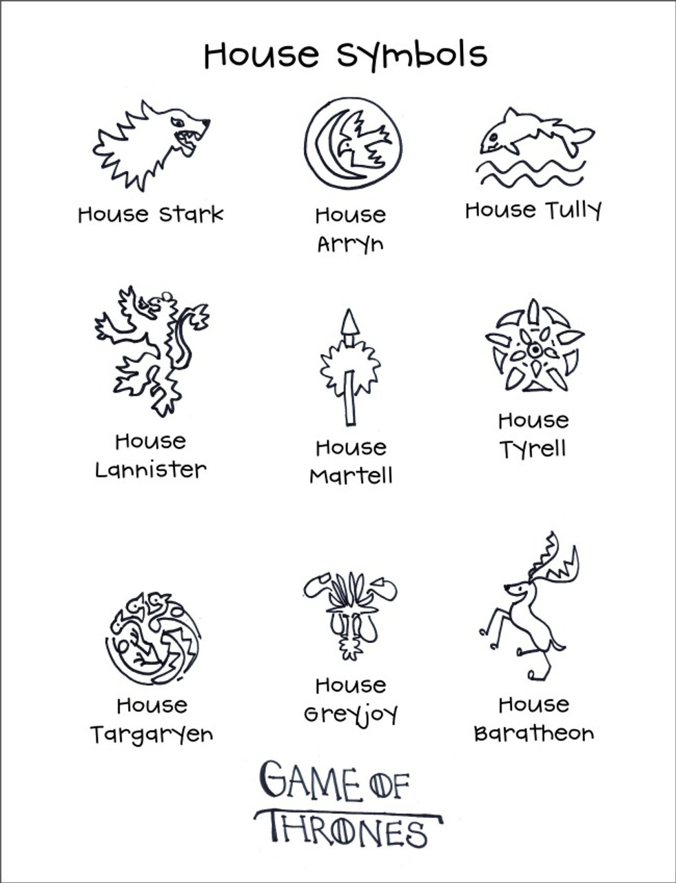 Game of Thrones Houses Printable and Images - Shop Laura Kelly game-of-thrones-houses-printable-and-images-shop-laura-kelly
