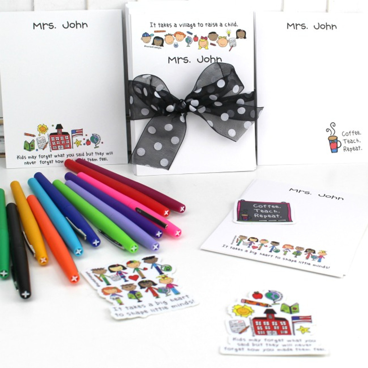 Back to School Note Card Set with Vinyl Stickers and FREE Flair Pens - Shop  Laura Kelly