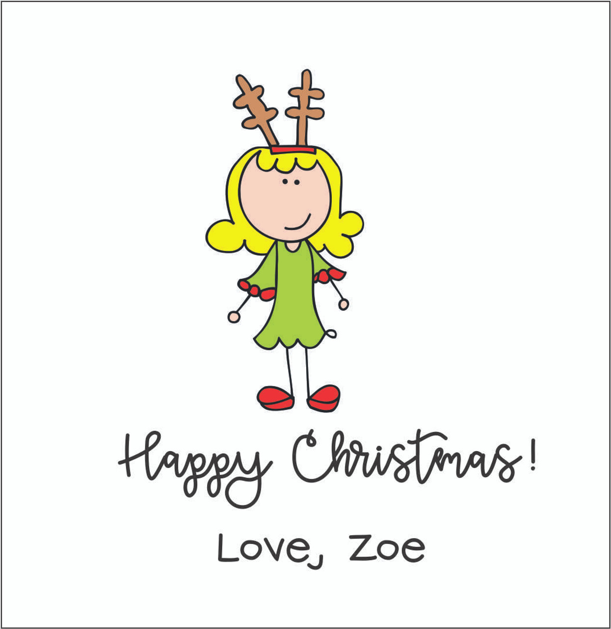 Square Gift Tags - Christmas Single Character - Shop Laura Kelly