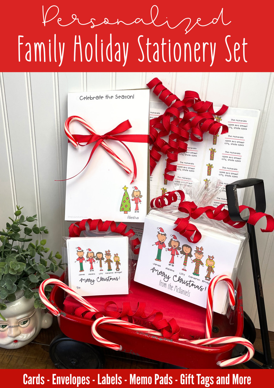 Square Gift Tags - Christmas Family - Shop Laura Kelly