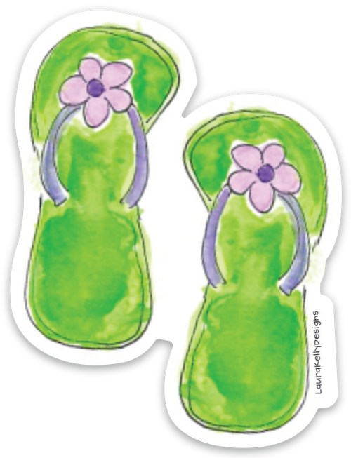 Vinyl Sticker-FLIPFLOPS