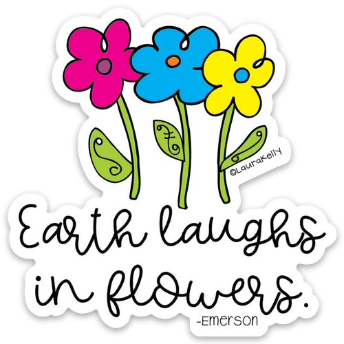 Vinyl Sticker-FLOWERS Vinyl Sticker-FLOWERS