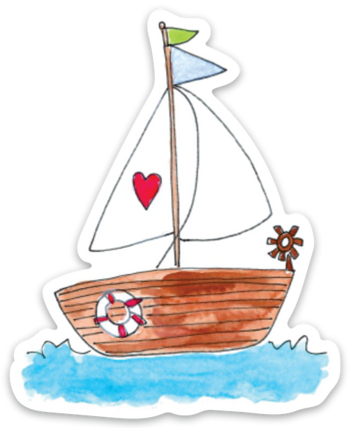 Vinyl Sticker-SAILBOAT