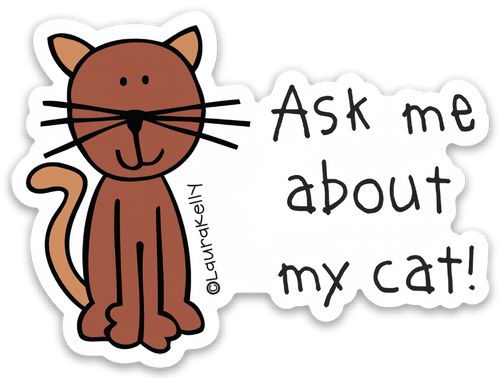 VINYL STICKER-ASKMECAT