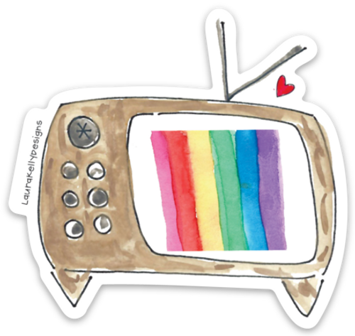 VINYL STICKER-TV