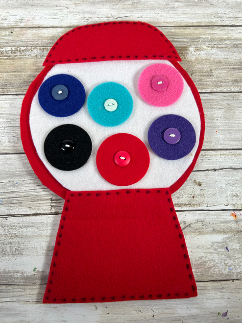 Felt Gumball Machine Wall Decor