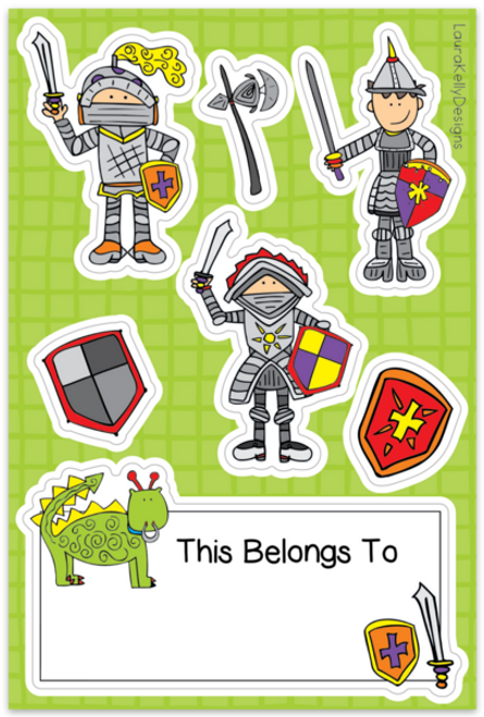 Sticker Sheet - Knights Sticker Sheet - Knights