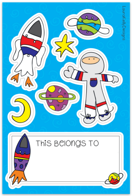 Sticker Sheet - Space Sticker Sheet - Space