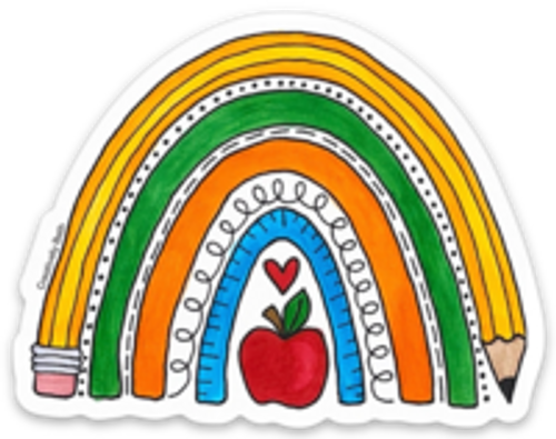 Vinyl Sticker - School Rainbow Vinyl Sticker - School Rainbow