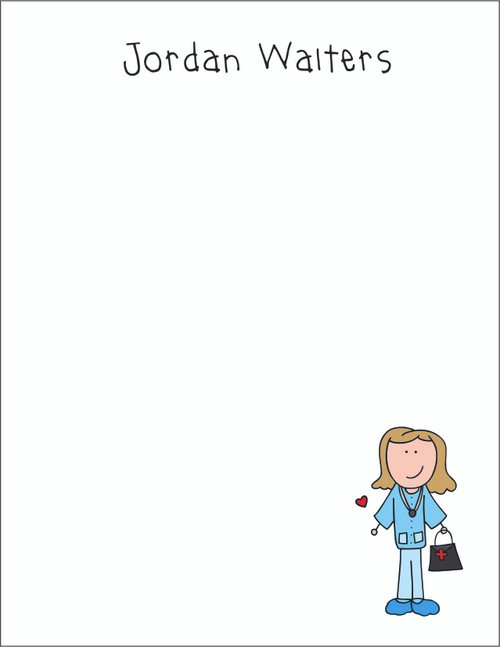 Memo Pad Set - Medical Girl 2 Memo Pad Set - Medical Girl 2