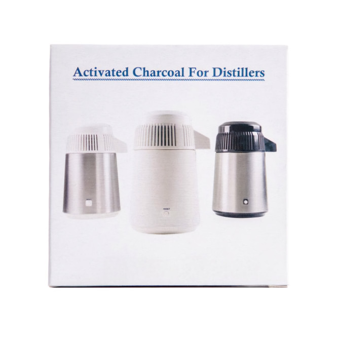 Distillateur d'eau Megahome en Inox, avec bec verseur en porcelaine et carafe en verre