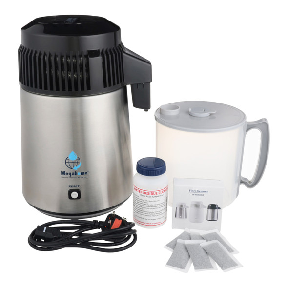 Stainless Steel Water Distiller with BPA-Free Polypropylene Pitcher