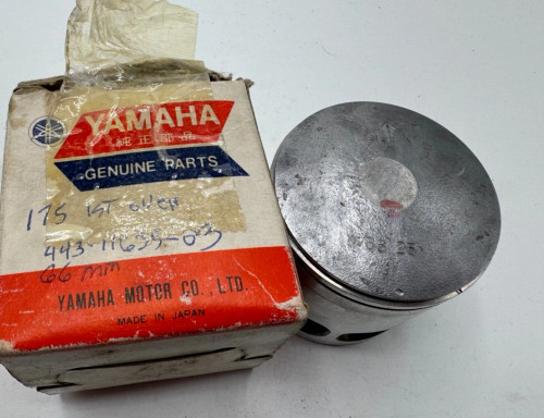 NOS Yamaha DT175 DT1C TY175 PISTON O/S 0.25 443-11635-03-00