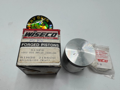 Suzuki WISECO 1985 1986 RM125 RM 125 Oversize Piston No Pin 519P6 519M05550 NEW