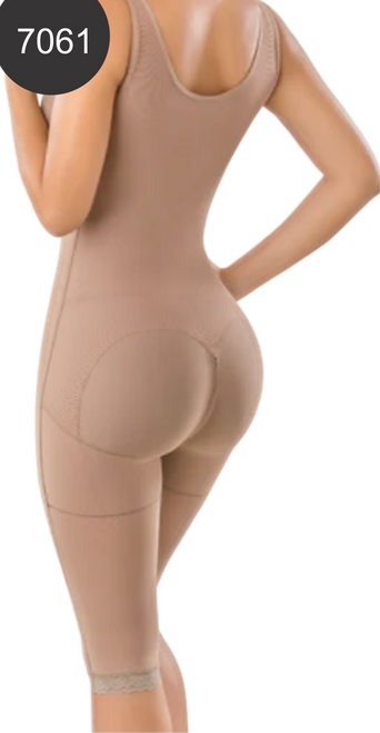 WS: 7061 Slimming Full-body shaper with bra. Strong control of the bust, Tummy, and thighs.