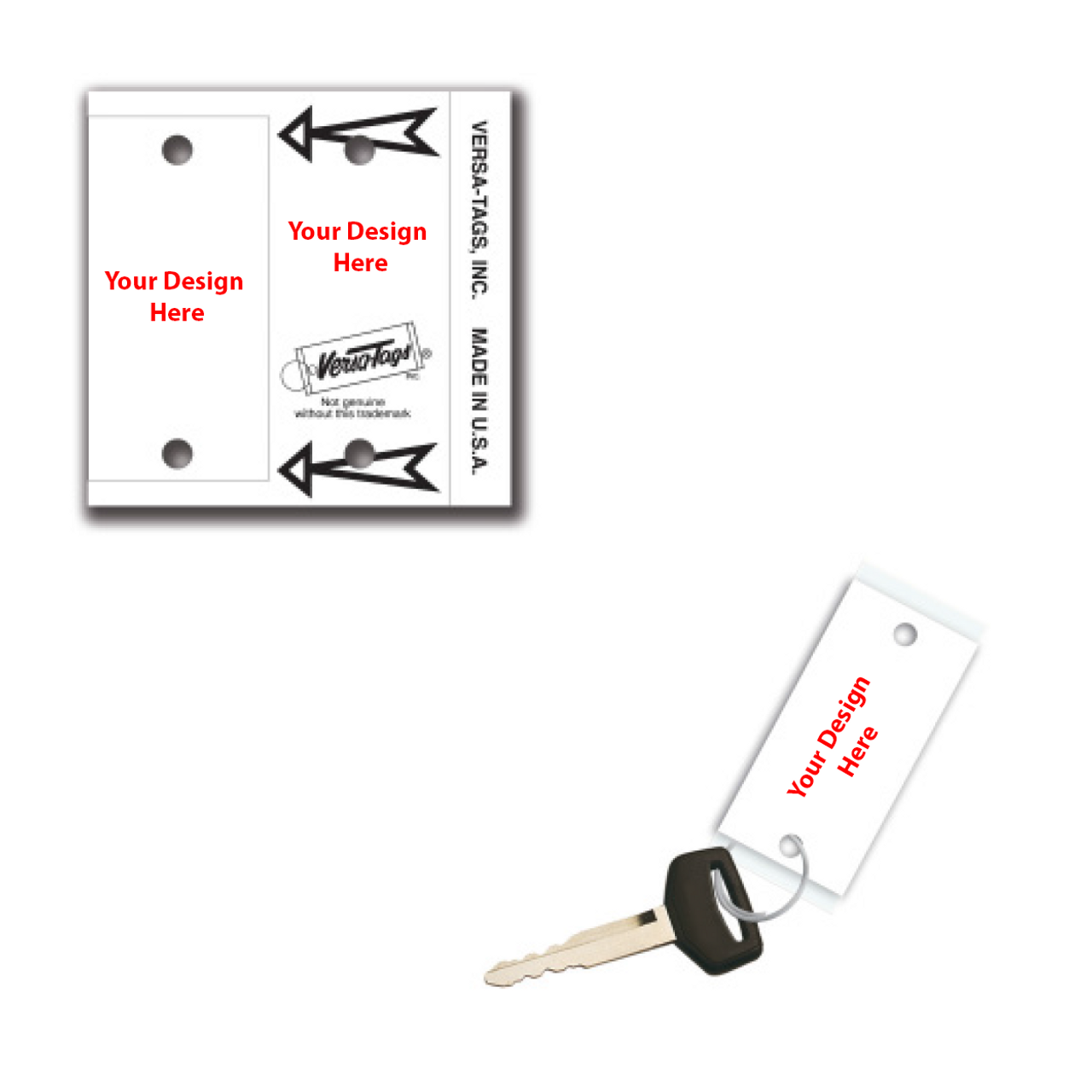 Custom Blank Key Tags - Oil Shop Supplies