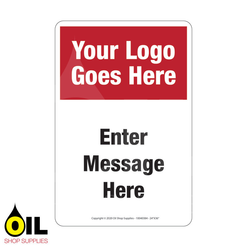 Sidewalk Visual Safety Sign Oil Shop Supplies