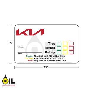 INDY PRINT TBB - STOCK SERVICE REMINDER LABEL - KIA INDY PRINT TBB - STOCK SERVICE REMINDER LABEL - KIA