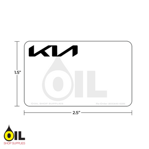 INDY Print PRO - Stock Service Reminder Label - KIA Black INDY Print PRO - Stock Service Reminder Label - KIA Black