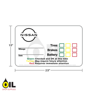 INDY PRINT TBB - STOCK SERVICE REMINDER LABEL - NISSAN INDY PRINT TBB - STOCK SERVICE REMINDER LABEL - NISSAN