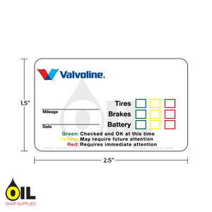 INDY PRINT TBB - STOCK SERVICE REMINDER LABEL - VALVOLINE INDY PRINT TBB - STOCK SERVICE REMINDER LABEL - VALVOLINE