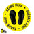 Stand Here - Eng/Spa - Floor Safety Sign Stand Here - Eng/Spa - Floor Safety Sign