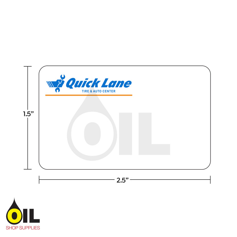 INDY Print 2 Quick Lane Label