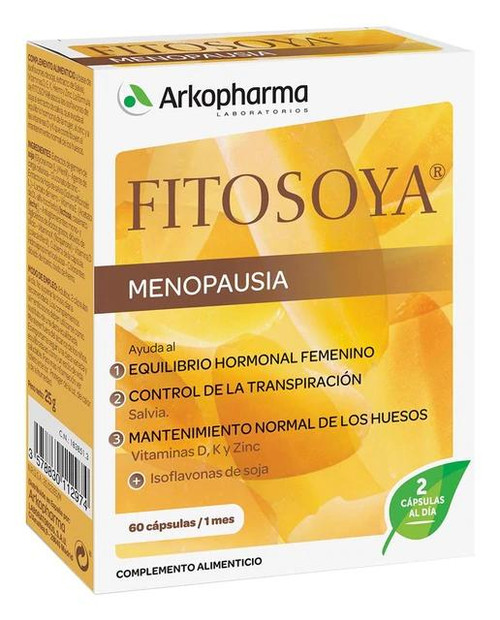 60 cápsulas fitosoya menopausia arkopharma