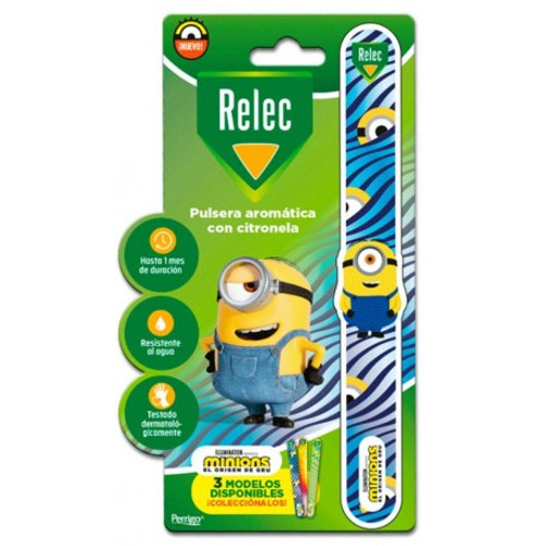 Relec pulsera aromática 1 unidad minion estampado azul