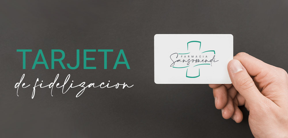 Tarjeta de fidelización en Farmacia Sansomendi, en Vitoria-Gasteiz