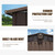 Outdoor Storage Shed 10'x8', Metal Tool Sheds Storage House with Lockable Double Door,Large Bike Shed Waterproof for Garden,Backyard,Lawn(Brown) Outdoor Storage Shed 10'x8', Metal Tool Sheds Storage House with Lockable Double Door,Large Bike Shed Waterproof for Garden,Backyard,Lawn(Brown)