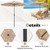 9 Feet Round Patio Umbrella with 18 Fiberglass Ribs 9 Feet Round Patio Umbrella with 18 Fiberglass Ribs