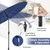 9 Feet Round Patio Umbrella with 18 Fiberglass Ribs 9 Feet Round Patio Umbrella with 18 Fiberglass Ribs