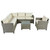 U_STYLE Patio Furniture Set, 5 Piece Outdoor Conversation Set,with Coffee Table, Cushions and Single Chair U_STYLE Patio Furniture Set, 5 Piece Outdoor Conversation Set,with Coffee Table, Cushions and Single Chair