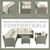 U_STYLE Patio Furniture Set, 5 Piece Outdoor Conversation Set,with Coffee Table, Cushions and Single Chair U_STYLE Patio Furniture Set, 5 Piece Outdoor Conversation Set,with Coffee Table, Cushions and Single Chair