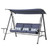 Steel 3-seater Swing Porch Swing with Canopy Steel 3-seater Swing Porch Swing with Canopy