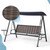 Steel 3-seater Swing Porch Swing with Canopy Steel 3-seater Swing Porch Swing with Canopy