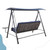 Steel 3-seater Swing Porch Swing with Canopy Steel 3-seater Swing Porch Swing with Canopy
