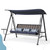 Steel 3-seater Swing Porch Swing with Canopy Steel 3-seater Swing Porch Swing with Canopy