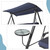 Steel 3-seater Swing Porch Swing with Canopy Steel 3-seater Swing Porch Swing with Canopy